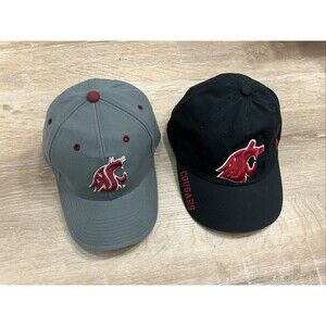 Women’s Washington State Ncaa Duo Hat One Is Size 6 7/8 Then An Adjustable Back